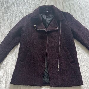 H&M Dark Burgundy Pea Coat
